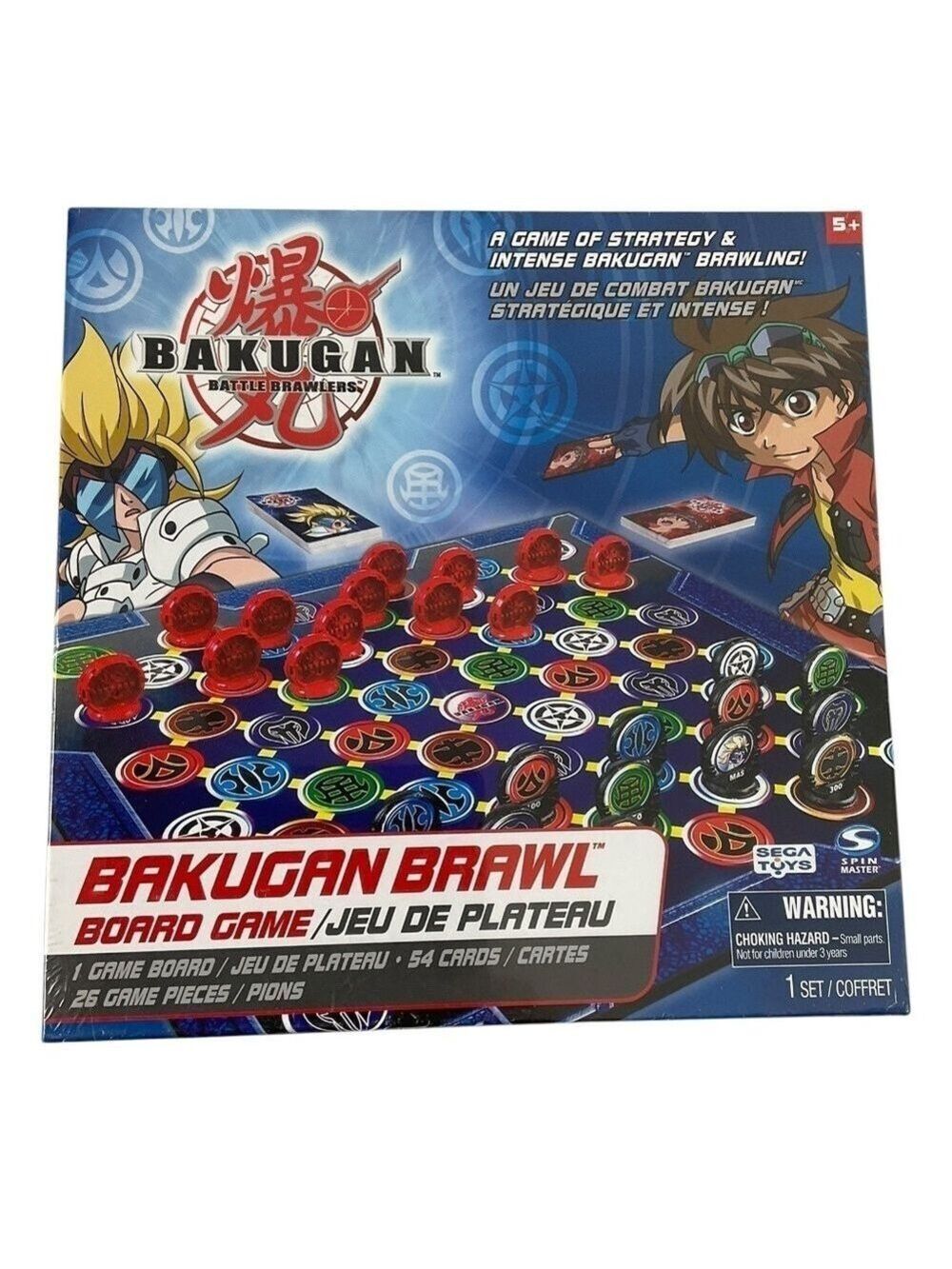 Bakugan Brawl Board Game 2008 Spin Master Sega Toys NIB Factory Sealed